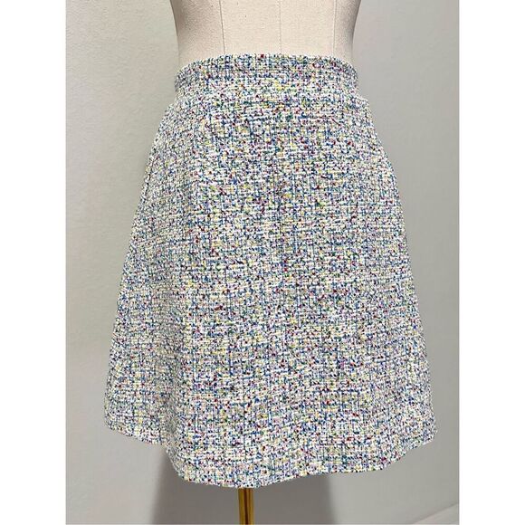Hill House Olivia Rainbow Tweed Short A Line Skirt XS Preppy Twee Whimsigoth - Picture 2 of 12